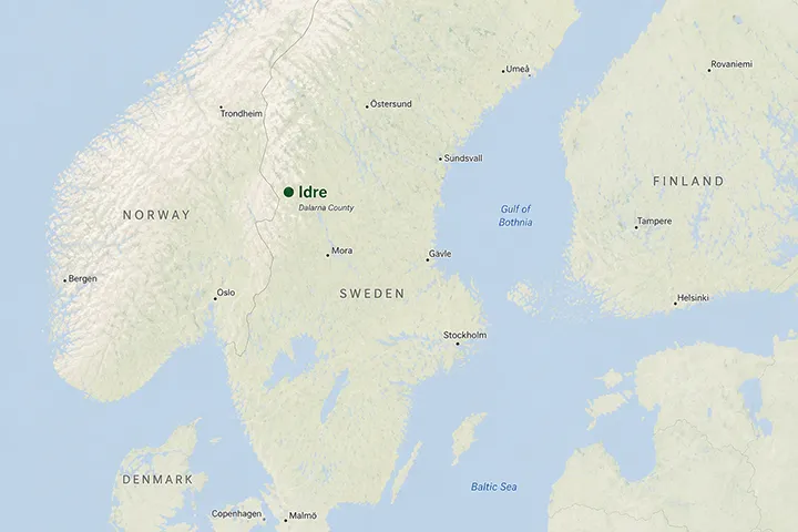 Map of Sweden - Idre